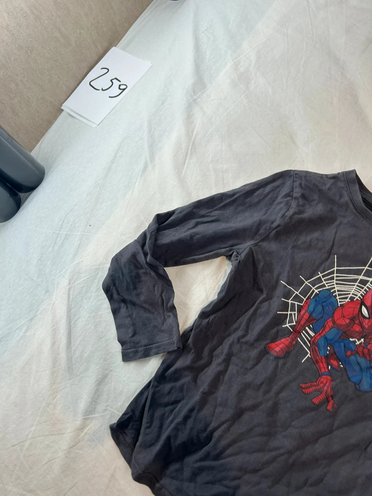 Grijze Spiderman Marvel hoodie blouse maat 8 jaar – photo 4